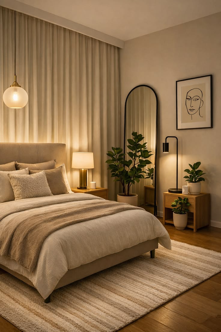 bedroom styling